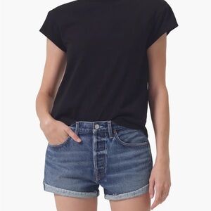 Agolde Parker High Waist Cutoff Denim Shorts Size 26